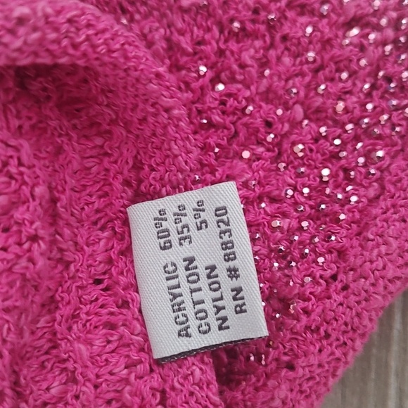 New Lot of 4 Crochet Knit Neckwarmers Headbands Grey Pink Red Turquoise Sparkle - Picture 14 of 15